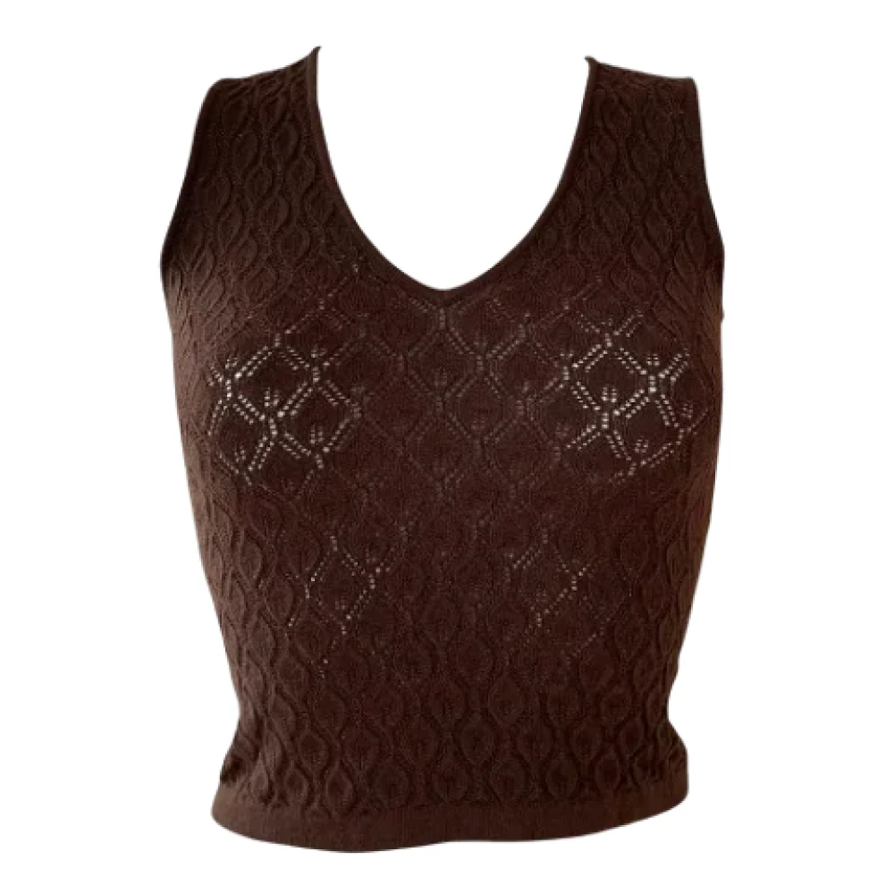 Dolce & Gabbana Pre-owned Fabric tops Brown Dames