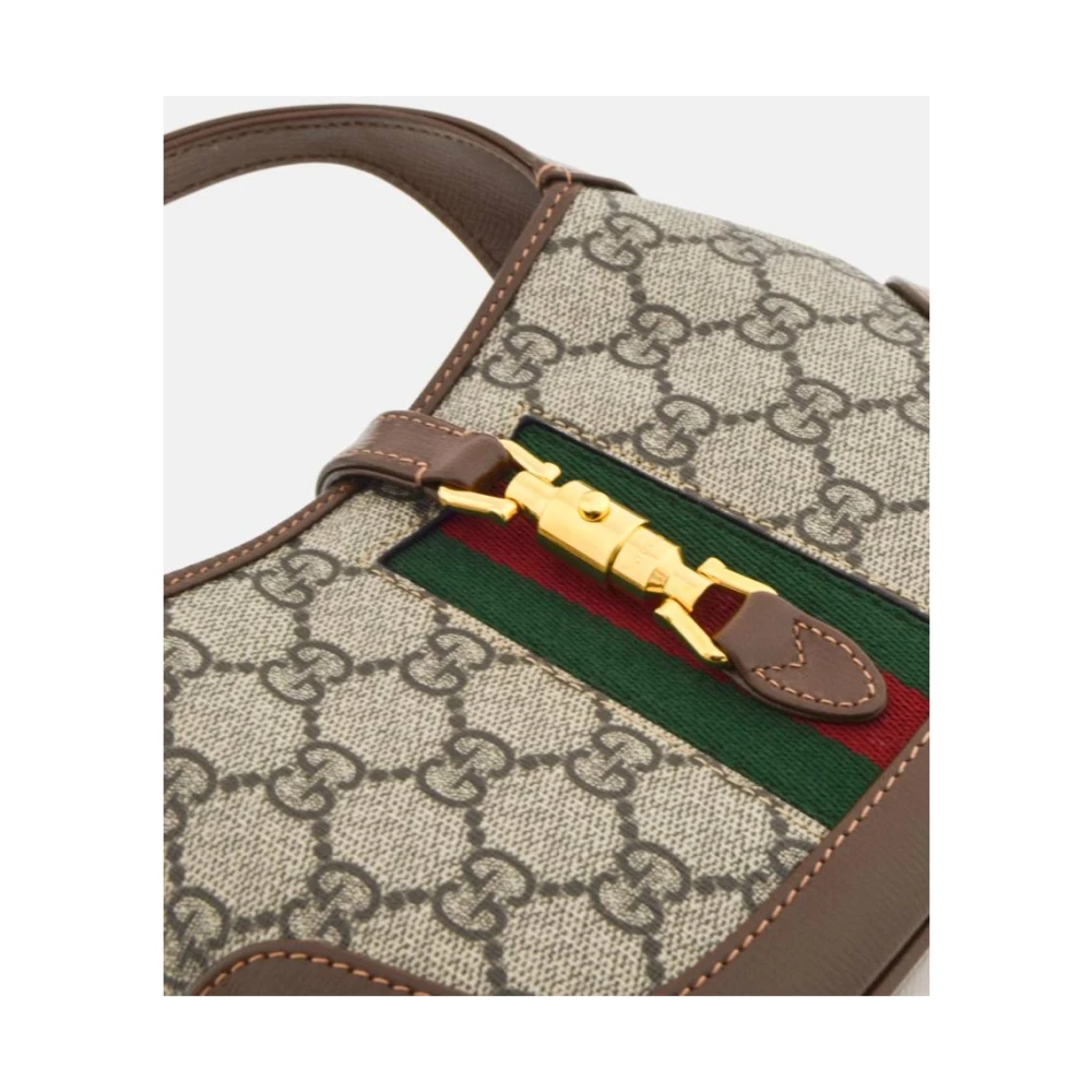 Gucci Jackie 1961 GG Supreme Mini Tas Brown Dames