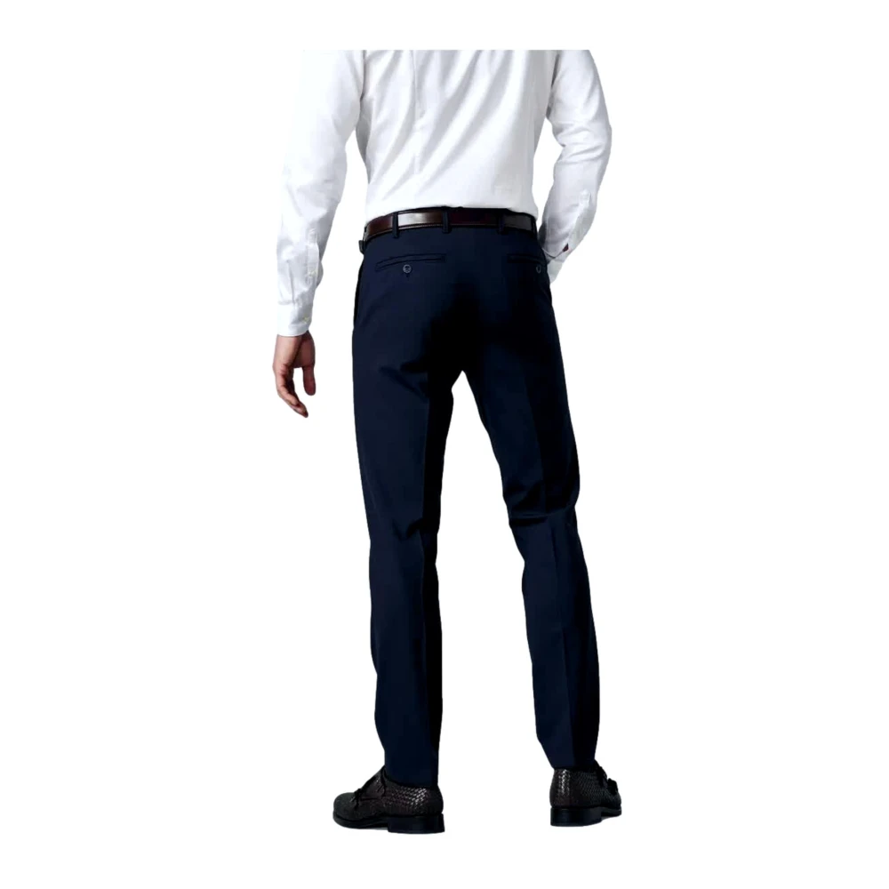 Meyer Oslo Perfect Fit Chino Marine Broek Blue Heren