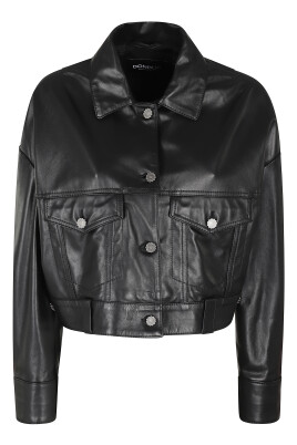 black-leather-trucker-jacket-with-floral-button