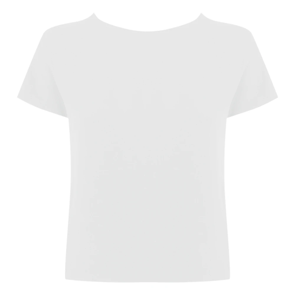 Liviana Conti Witte Viscose Stretch Sweater White Dames