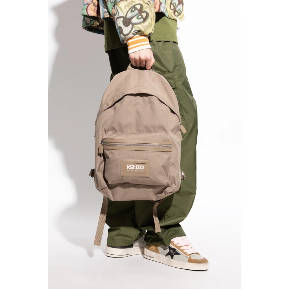 Kenzo Rugzak met Logo Beige Heren