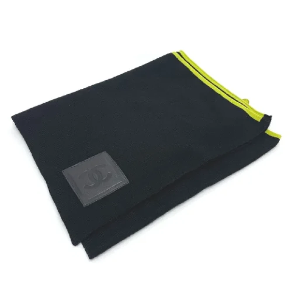 Chanel Vintage Pre-owned Cashmere scarves Black Dames
