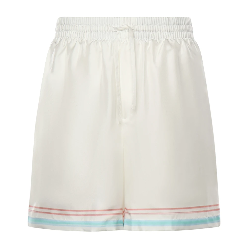 Casablanca Men's White Casual Shorts, M, Casual Shorts