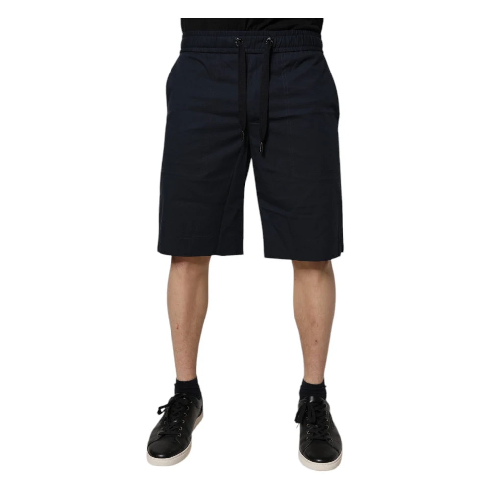 Dolce & Gabbana Men's Blue Bermuda Sweat Shorts