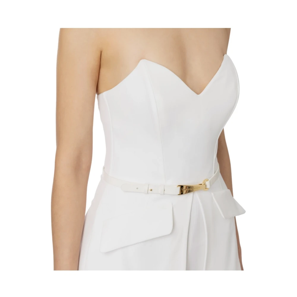 Elisabetta Franchi Stijlvolle Jumpsuit voor Vrouwen White Dames