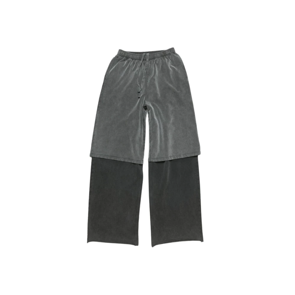Acne Studios Antraciet Zwart Broek BB9 Gray Dames
