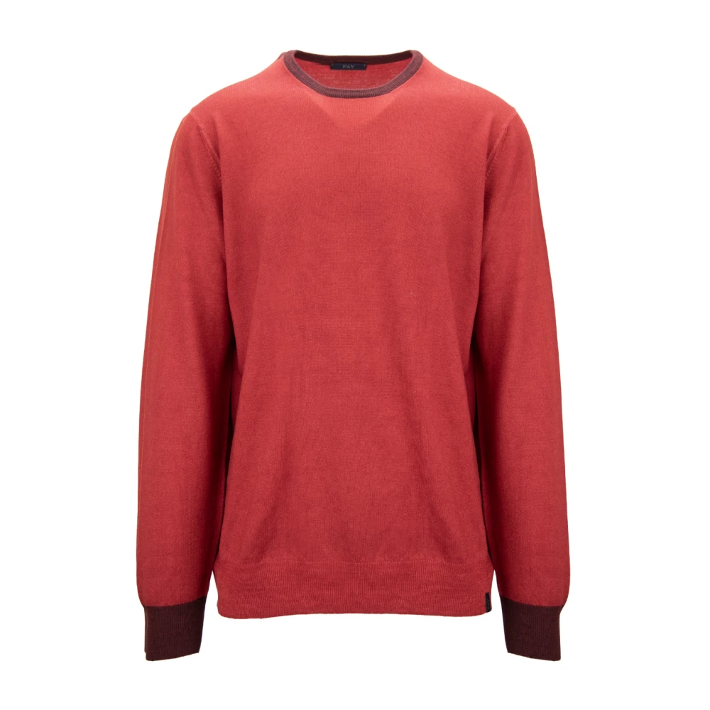 Knitwear > Round-neck Knitwear - - Fay - Modalova