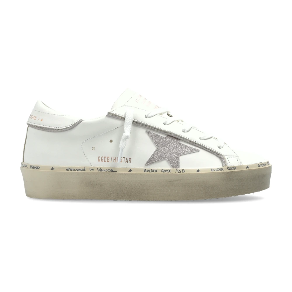 Golden Goose Women's White/Golden Hi Star Classic