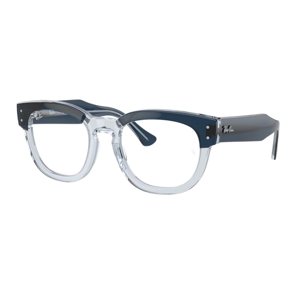 Ray - Ban Unisex Transparent Ray - Ban Rx0298v Mega Hawkeye 8324 Optical Frames Acetate Blue Squared Normal - Image 3