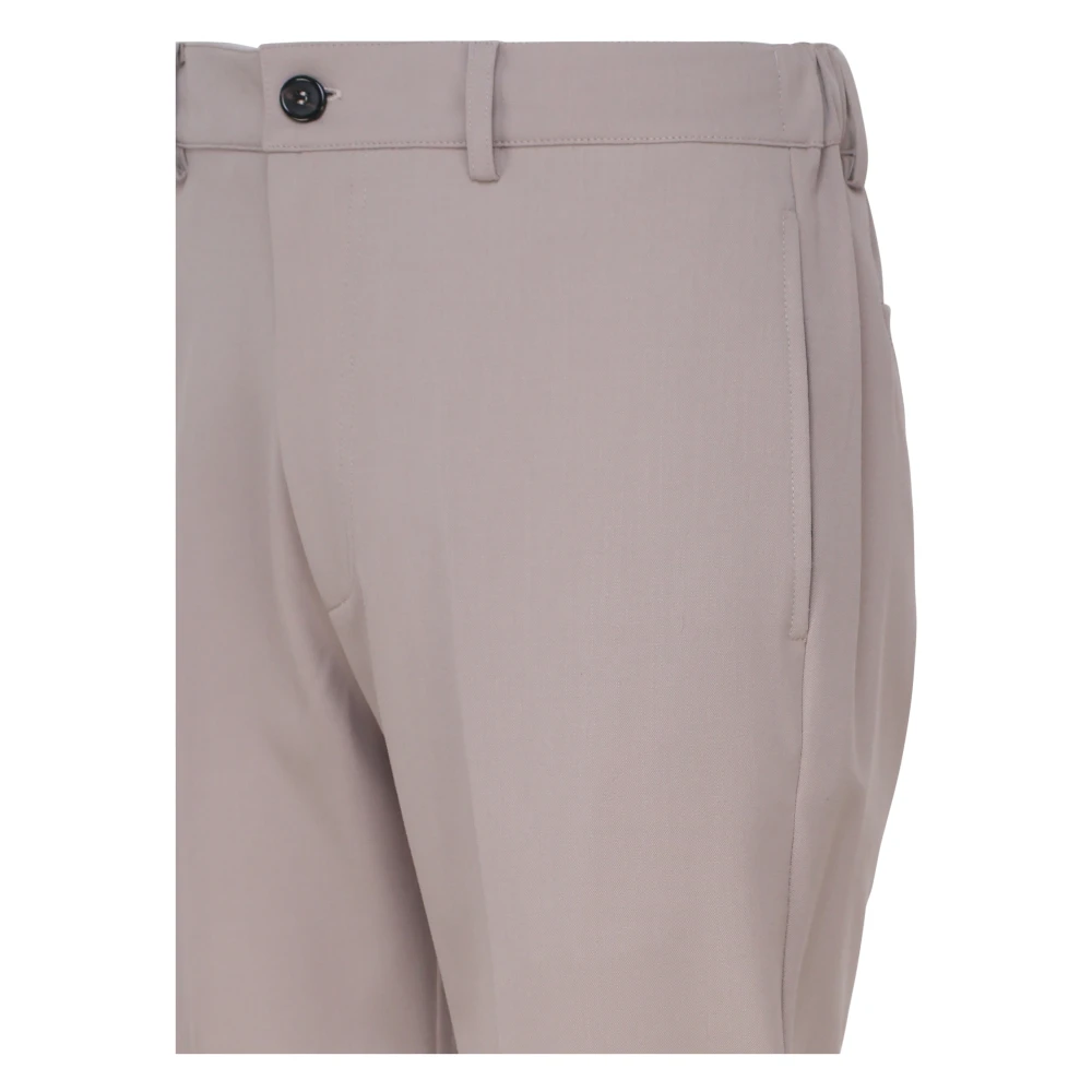 Mauro Grifoni Taupe Ritsbroek Made in Italy Beige Heren