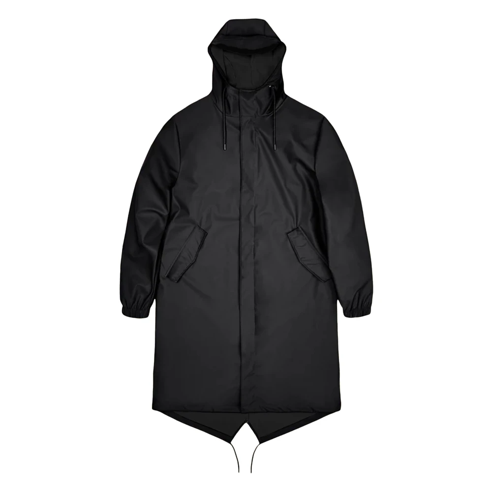 Rains Women's Black Rain Jacket - Rain Jackets - S - Jackets