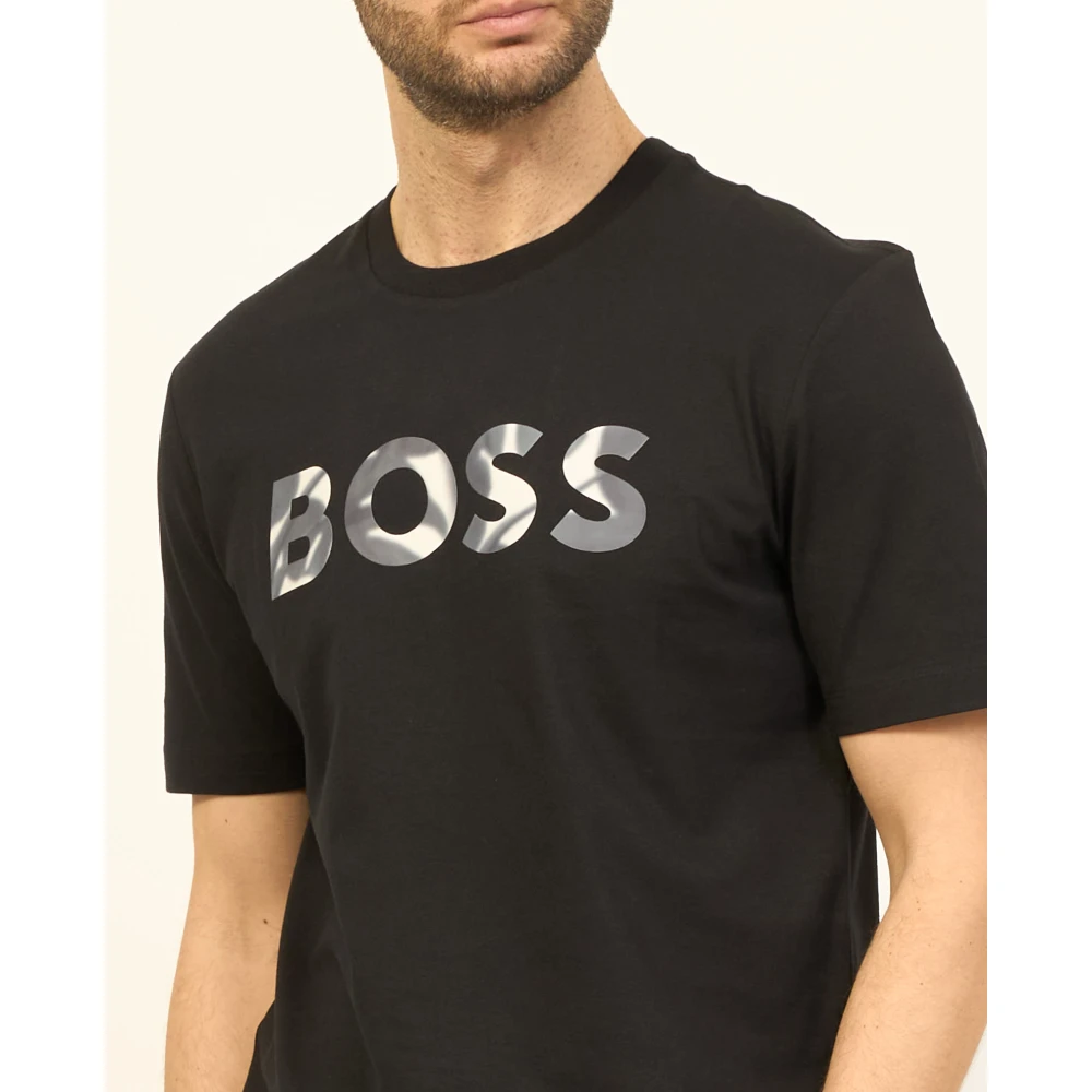 Hugo Boss T-Shirts Black Heren
