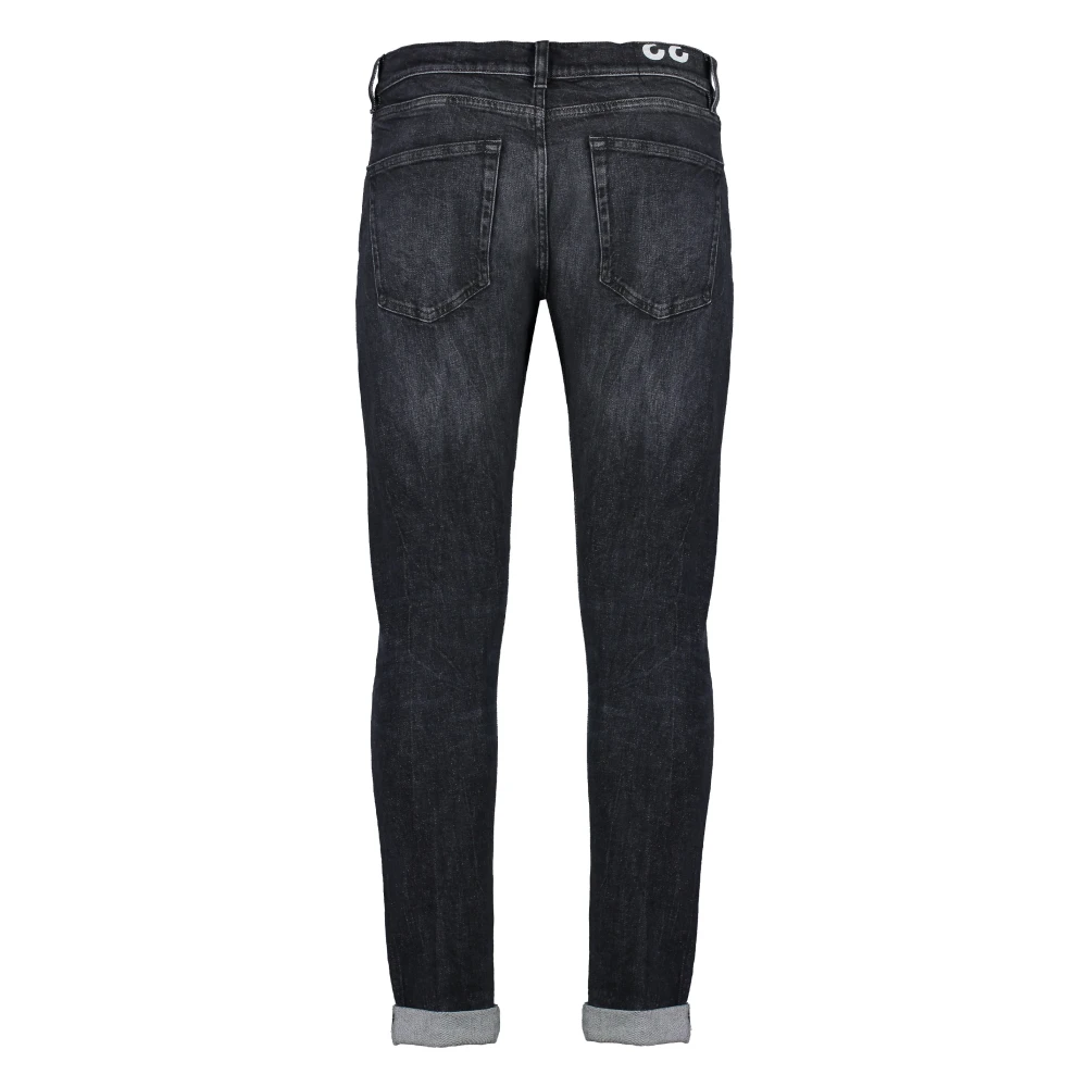 Dondup Stretch katoenen jeans met gewassen effect Gray Heren
