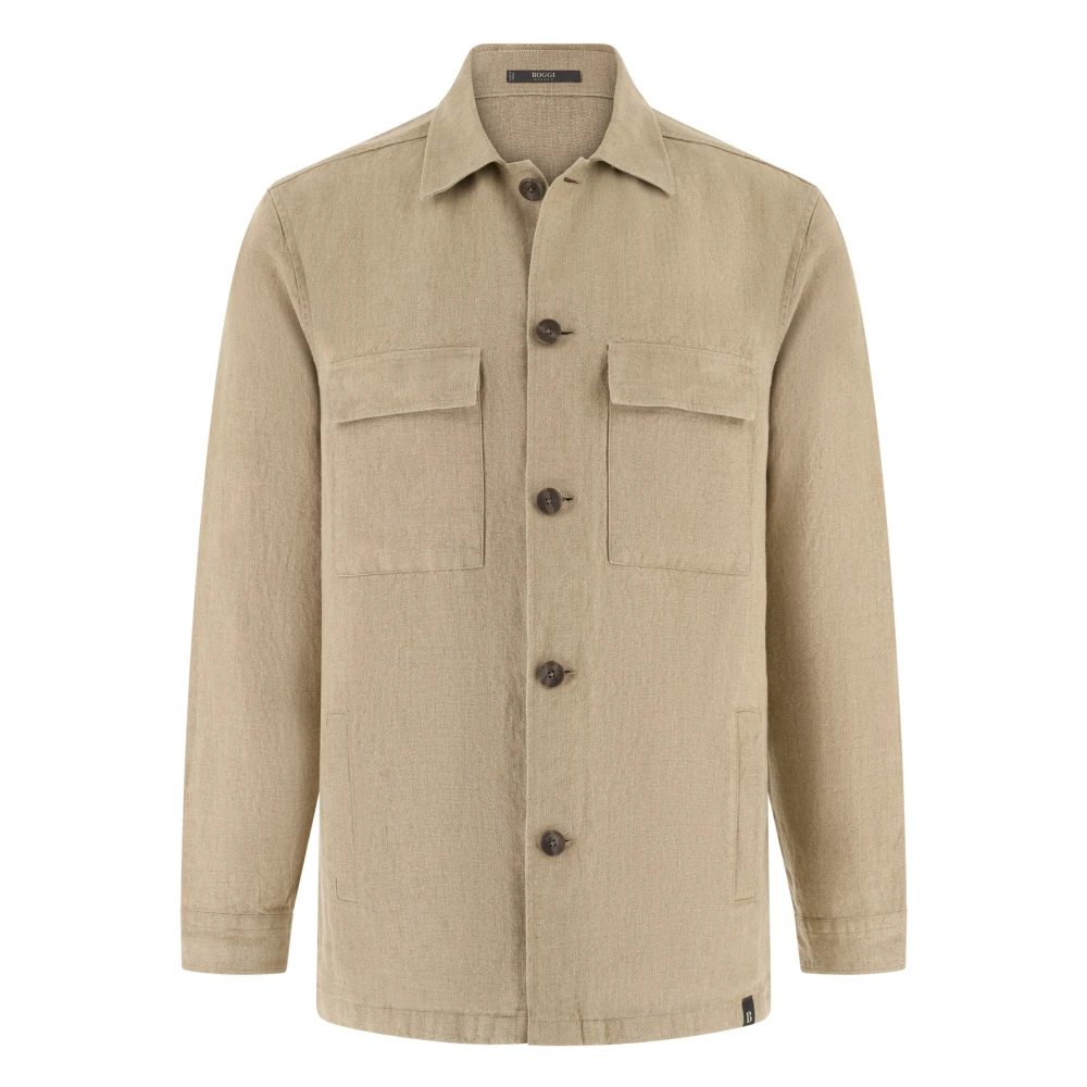 Boggi Milano Uomo Beige - Link Shirt Jacket - Jackets - 2XL