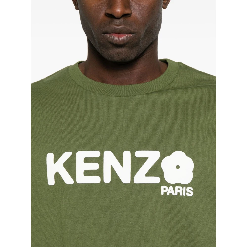 Kenzo Khaki T-shirt en Polo Combo Green Heren