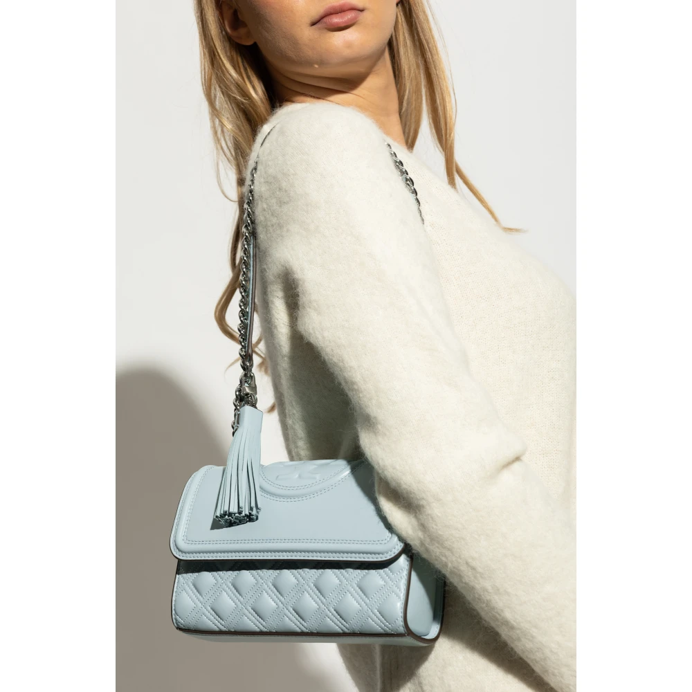 TORY BURCH Schoudertas Fleming Klein Blue Dames