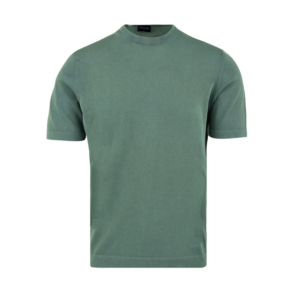 Drumohr Groene T-shirts en Polos Green Heren
