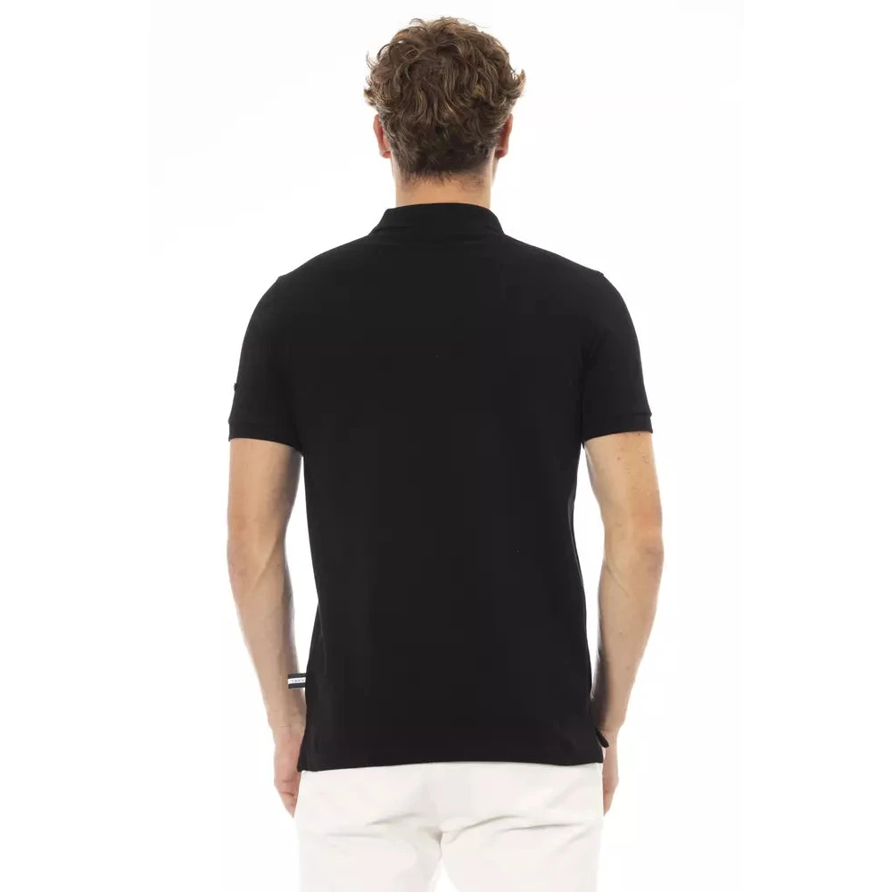 Baldinini Katoenen polo shirt Black Heren
