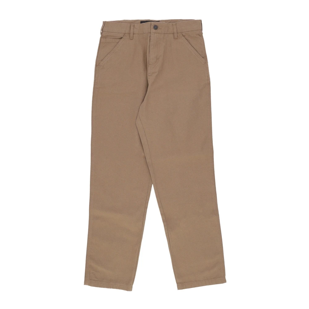 Iuter Men's Brown Canvas Work Trousers Regular Fit - Straight Trousers - W34 - Trousers
