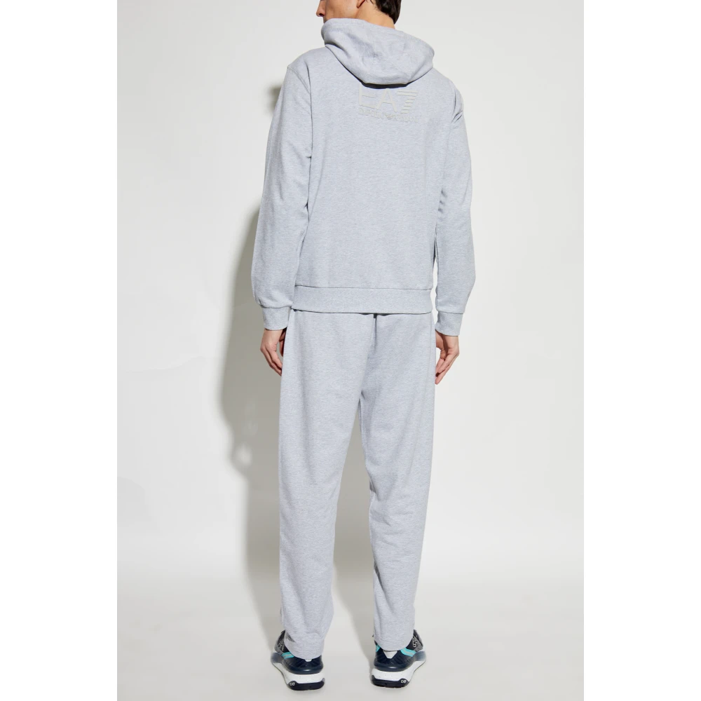 Emporio Armani EA7 Set: sweatshirt en broek uit de collectie Gray Heren