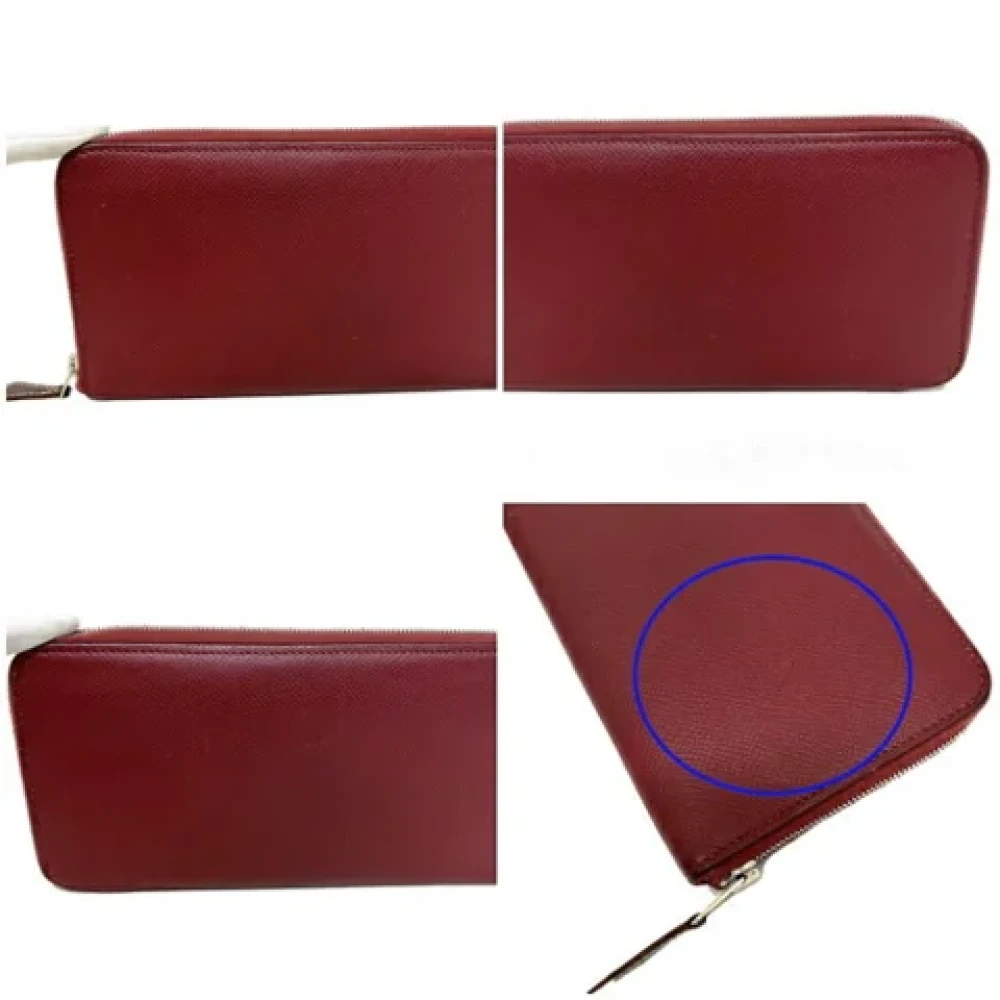 Hermès Vintage Pre-owned Leather wallets Red Dames