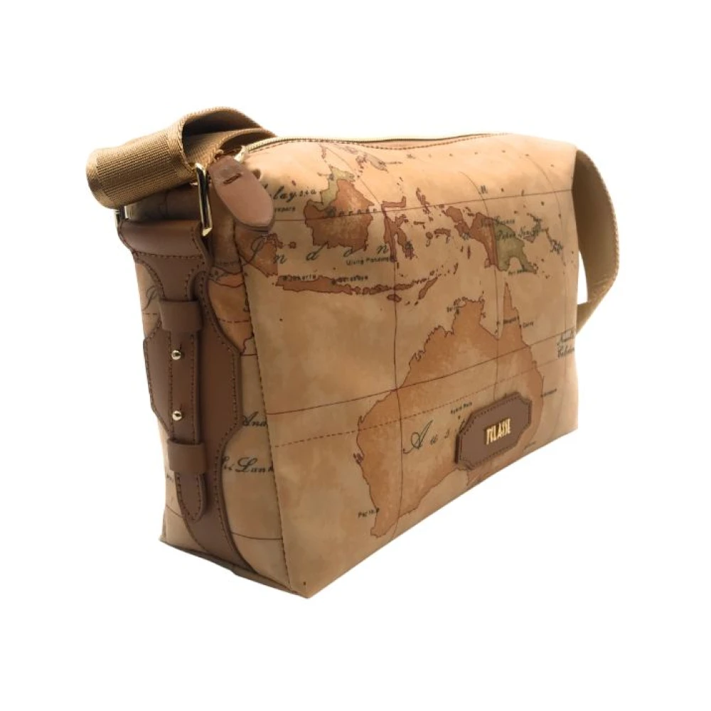 Alviero Martini 1a Classe Geo Print Schoudertas Lc02 S578 Brown Dames