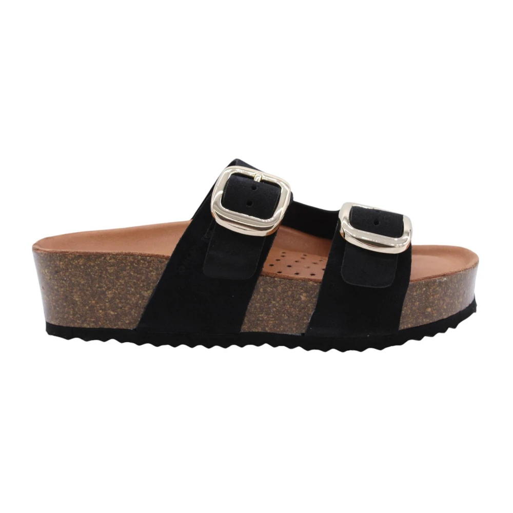 Geox Women's Black Stylish Mule Shoes For Size 4 Uk