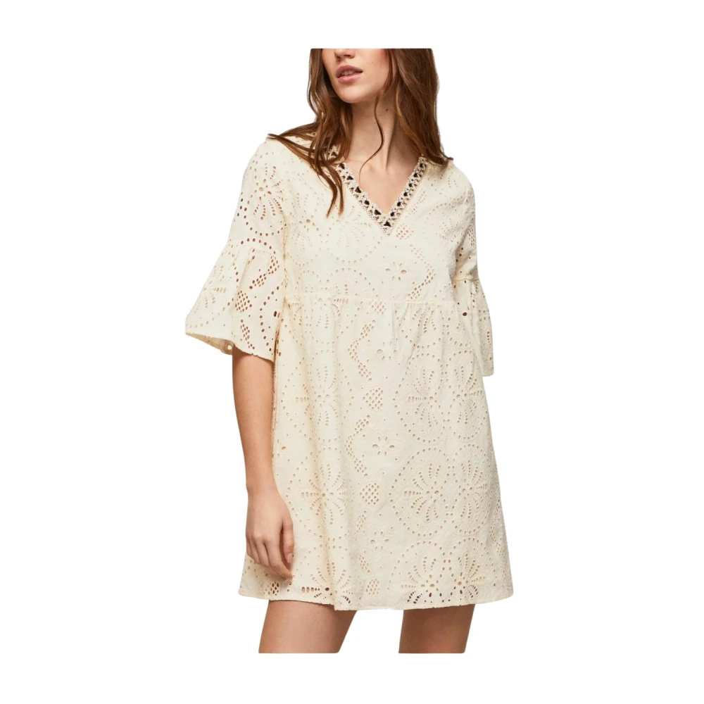 Pepe Jeans Women's Beige Short Dress - Short Dresses - S - Dresses