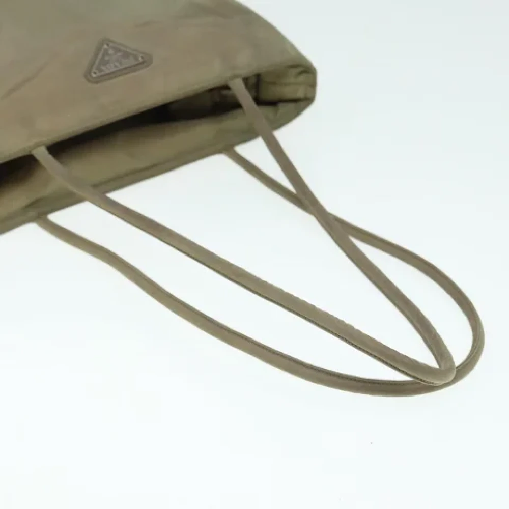 Prada Vintage Pre-owned Nylon totes Beige Dames