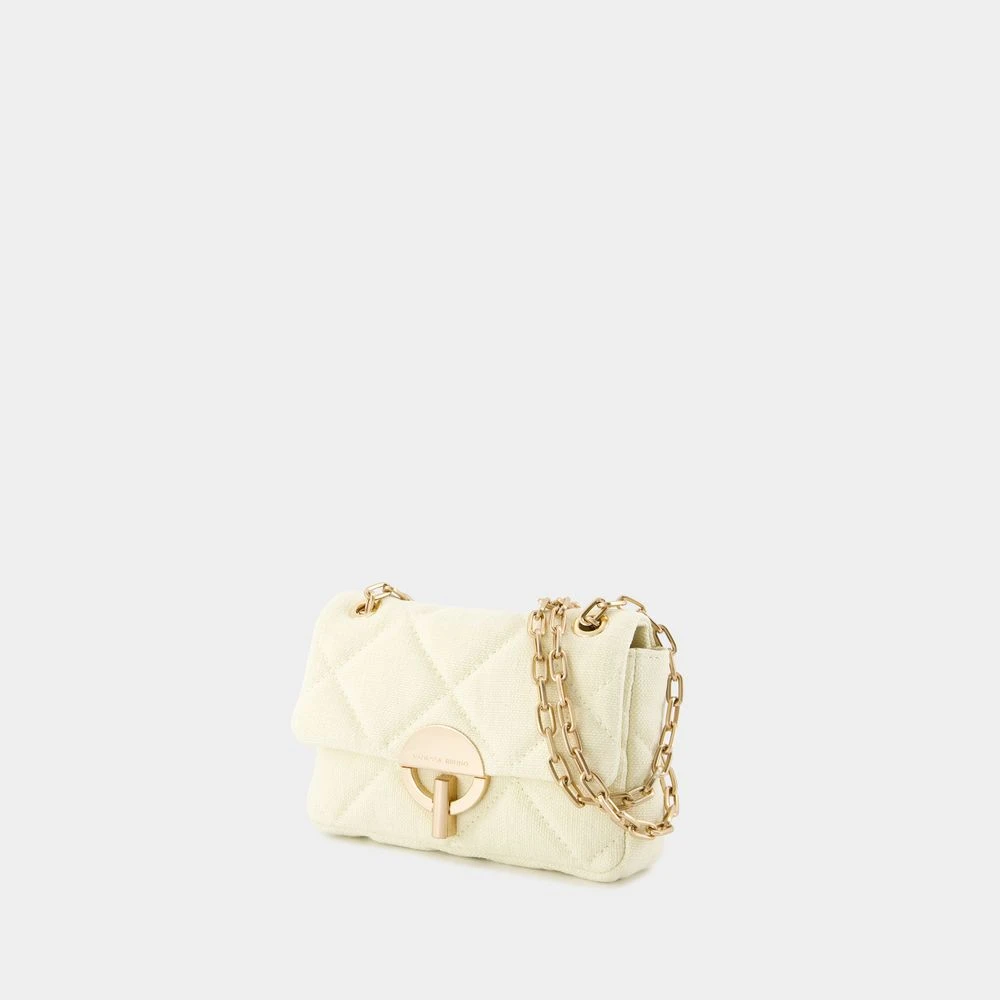 Vanessa Bruno Gele Moon Bag Linnen Stijl Yellow Dames
