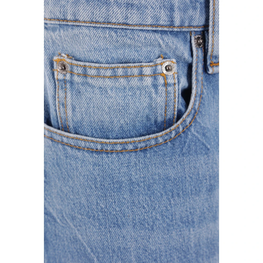 Wood Losvallende Biologisch Katoen Denim Jeans Blue Heren