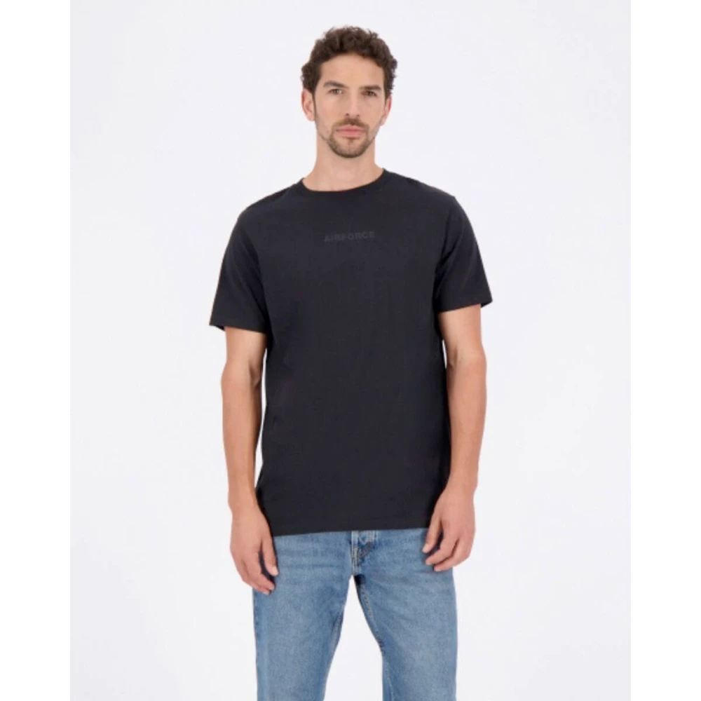 Airforce Logo Tee Korte Mouw Shirt Black Heren