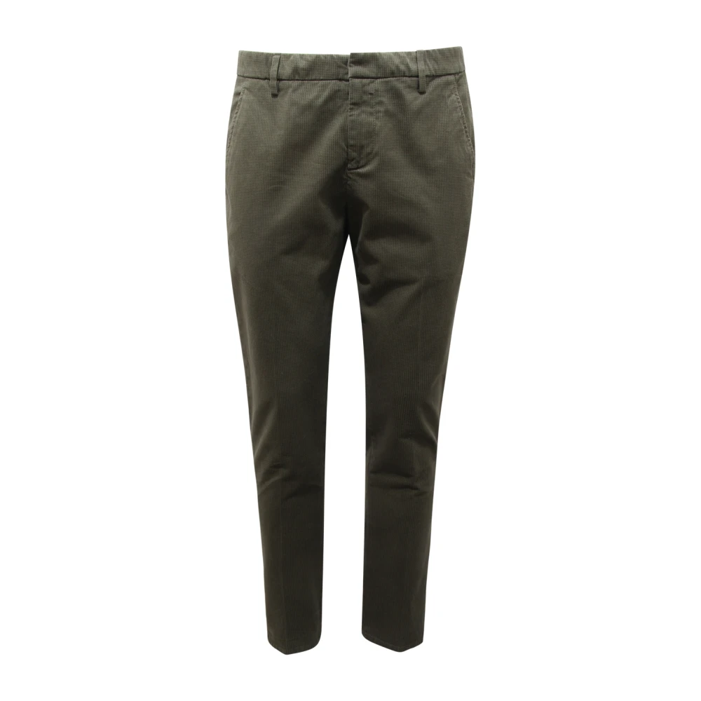 Dondup Men's Green Gaubert Trousers Made In Italy - Slim-Fit Trousers - W30 - Trousers