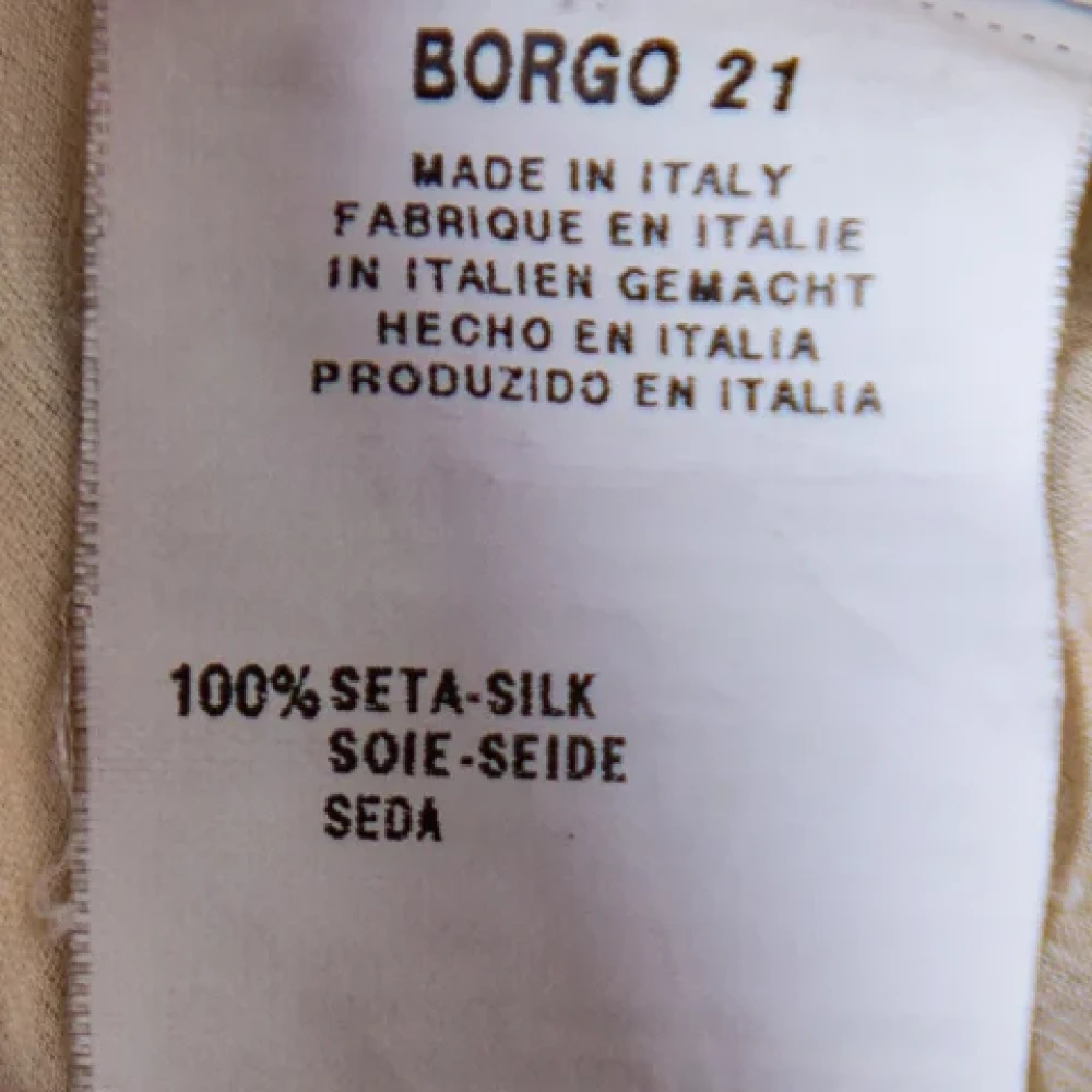 Armani Pre-owned Silk tops Beige Dames