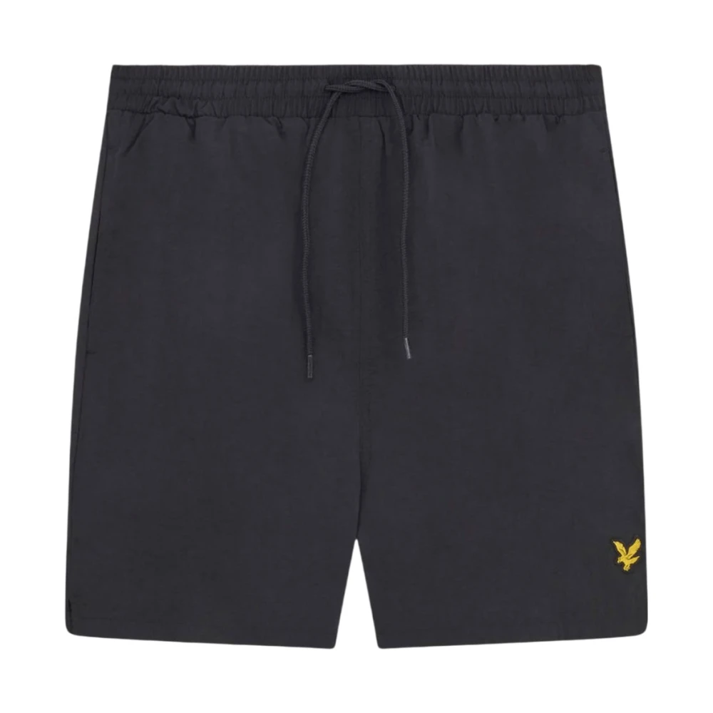 Lyle & Scott Men's Black Swim Shorts Plain - Image 2