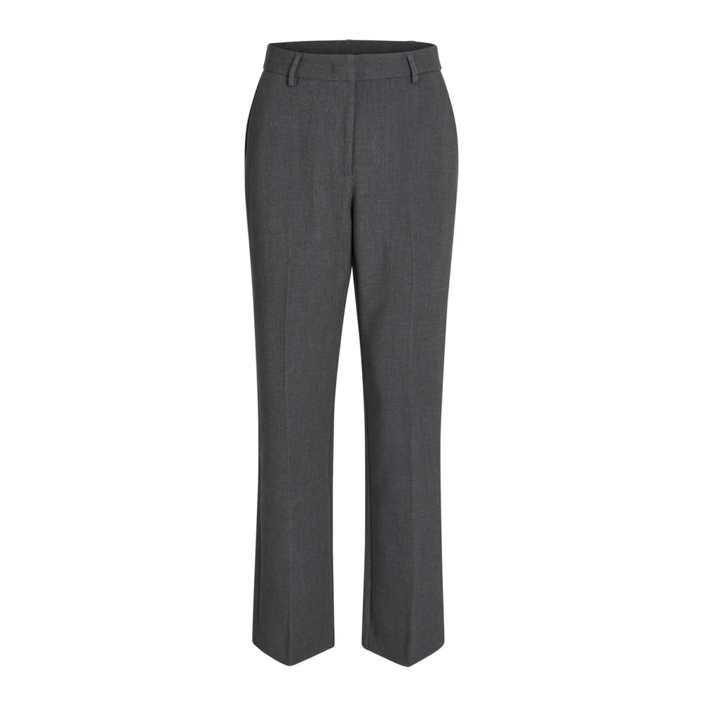 RUE de Femme Elegant Wide Leg Trousers Light Grey Gray Dames