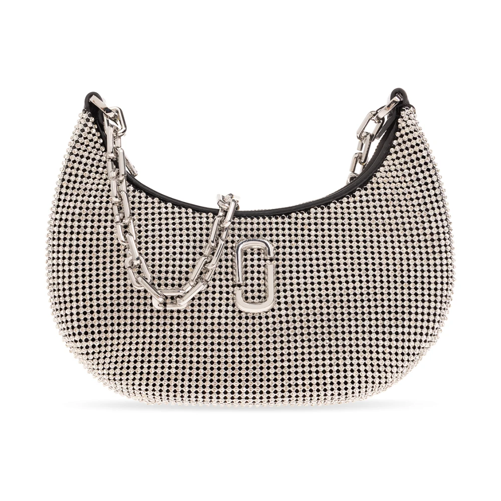 Marc Jacobs Shoppers The Small Curve Shoulder Bag Mesh Silver in zilver