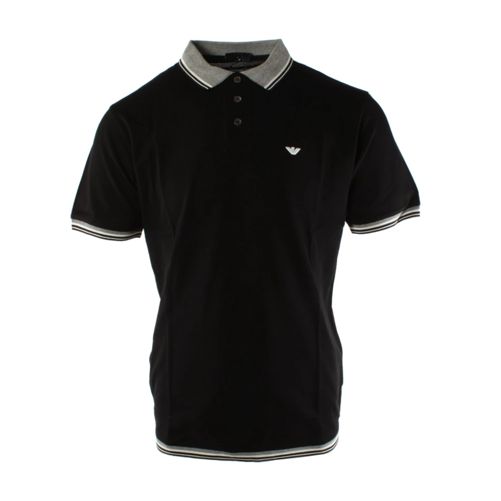 Armani Homme Noir Tops, Taille: 2XL Polo Emporio