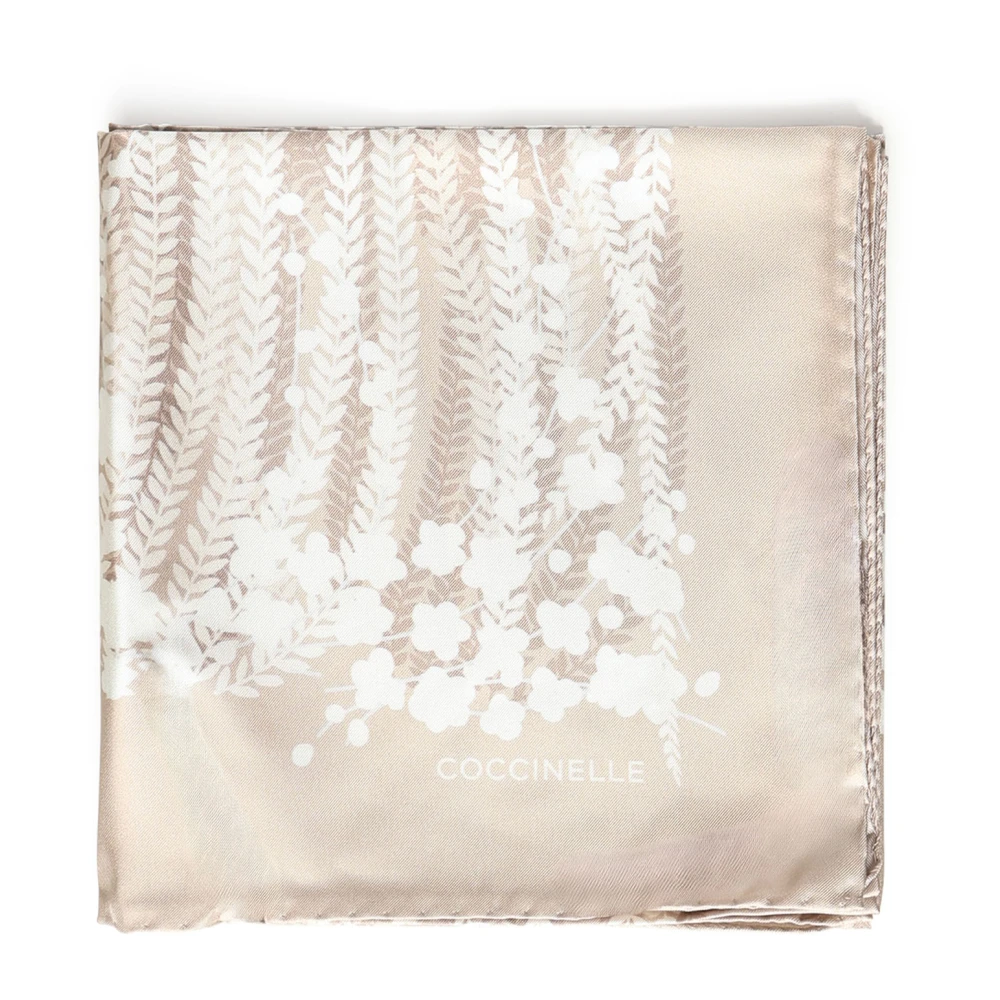 Coccinelle Women's Pink Silk Scarves, One Size, Silk Scarf
