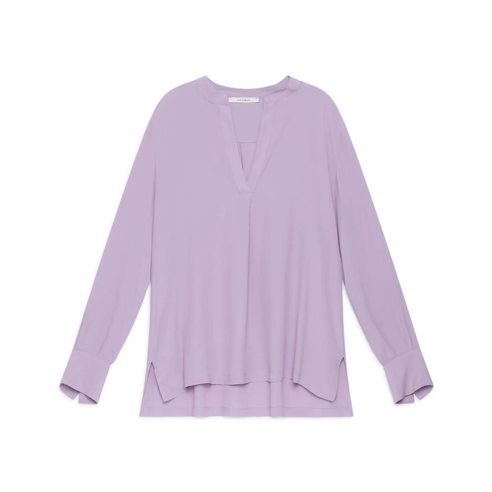 Maliparmi Damen Violett Blusen & Hemden, Lila, Xsgröße: