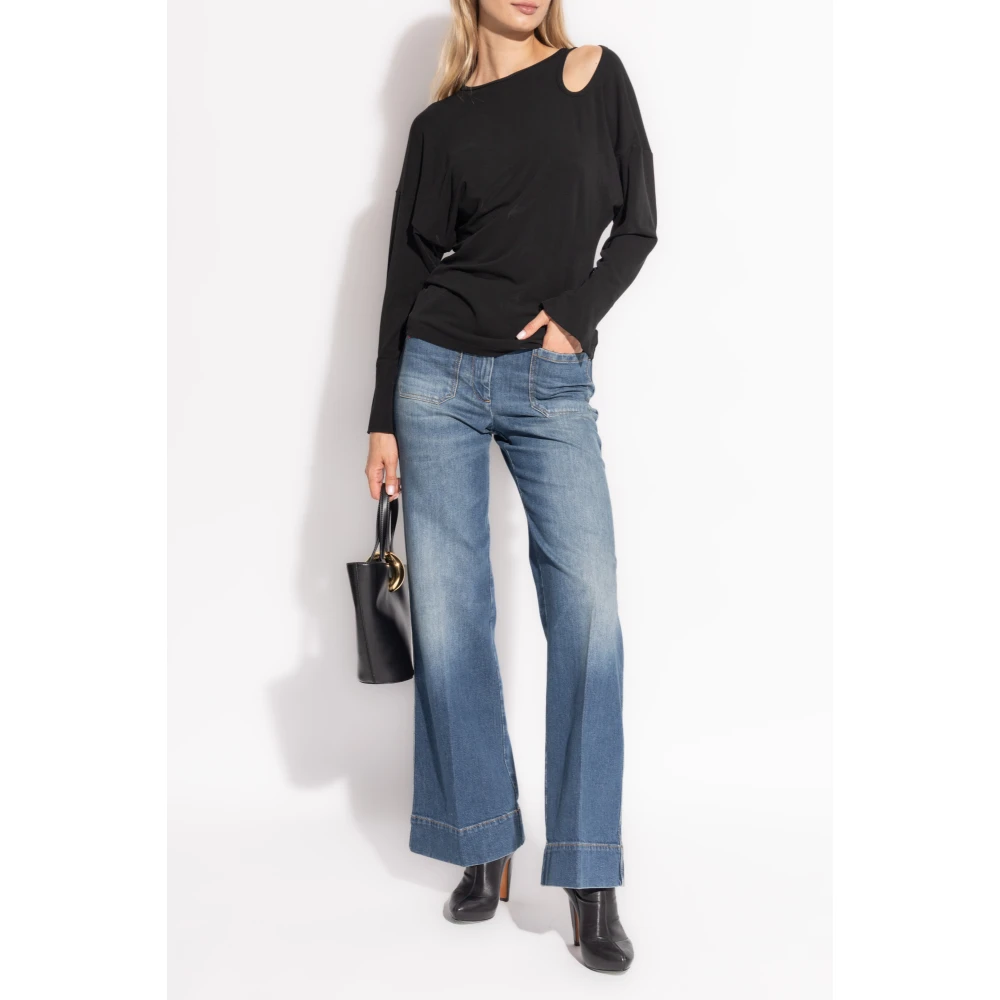 Victoria Beckham Top met uitsparing Black Dames