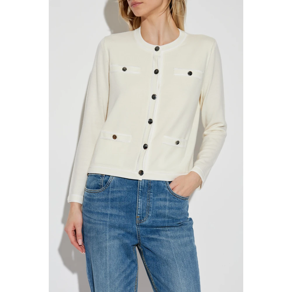 TORY BURCH Wollen vest 'Kendra' Beige Dames