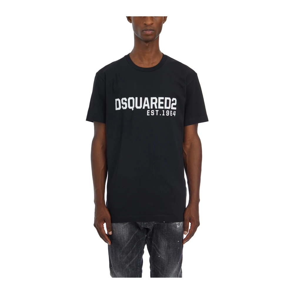 Dsquared2 Cool Fit Logo T-Shirt Black Heren