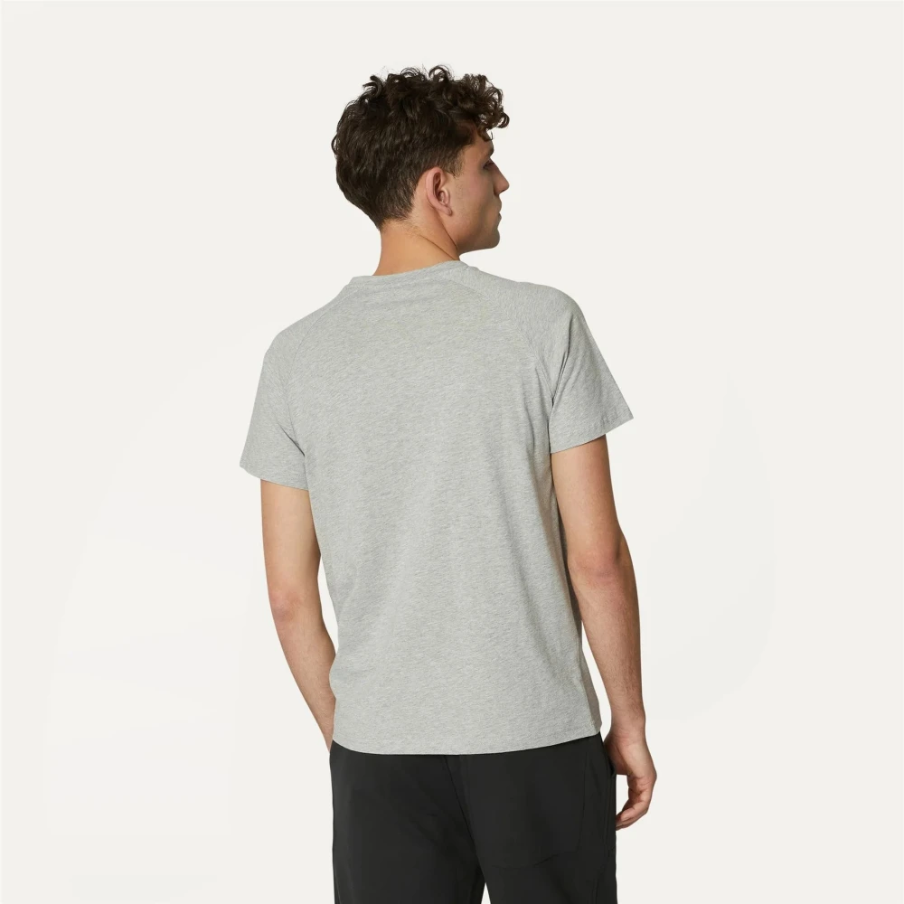 K-way Stijlvolle T-Shirt en Polo Gray Heren