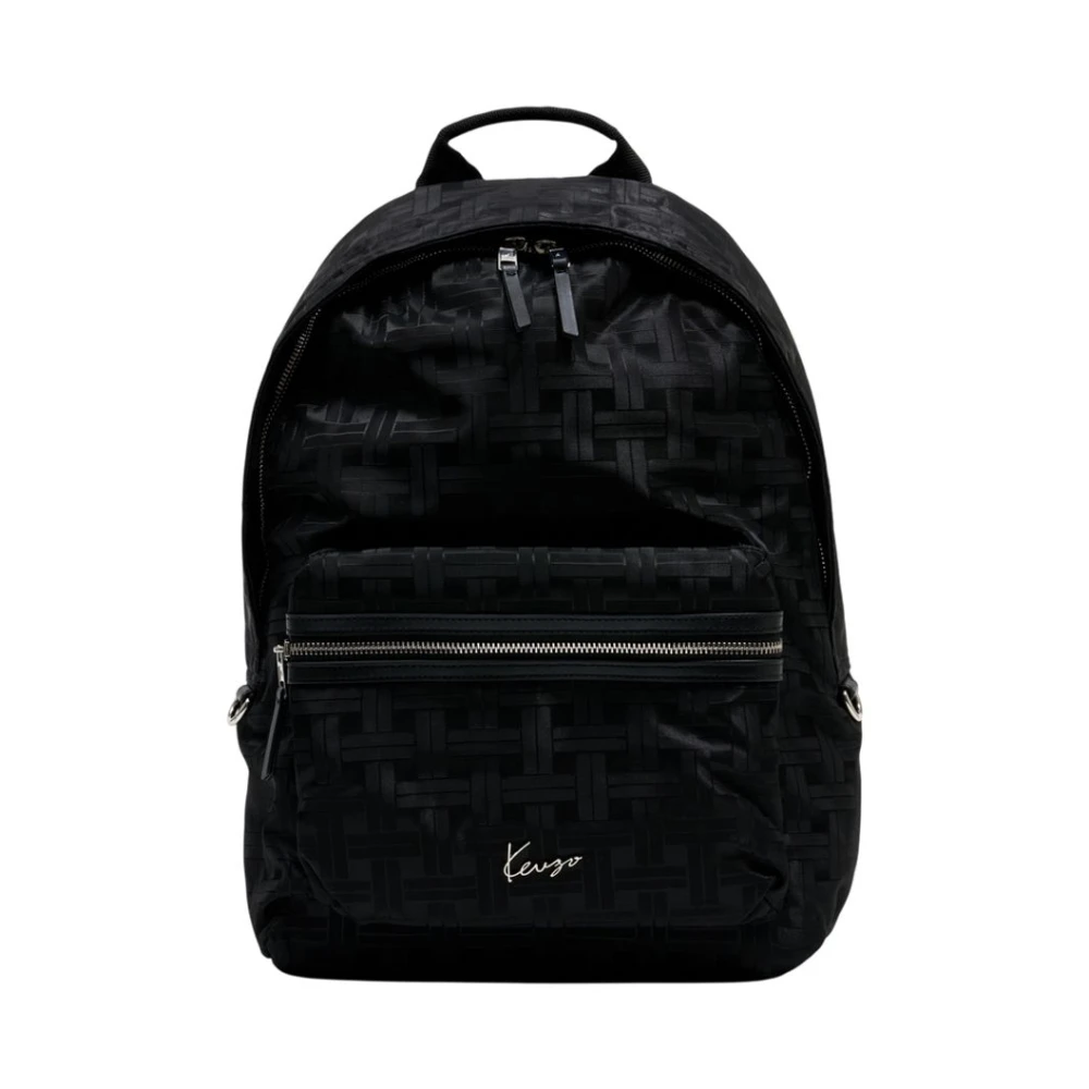 Kenzo Svart Mura Monogram Ryggsäck