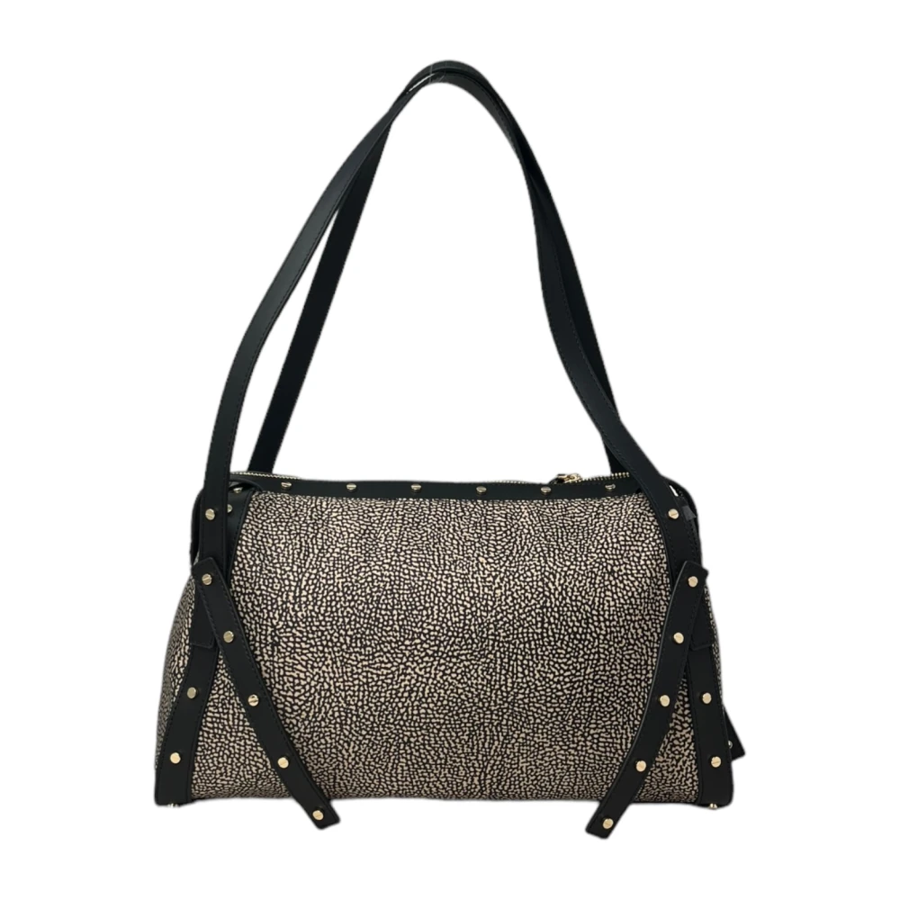 Borbonese Schoudertas Medium Gray Dames