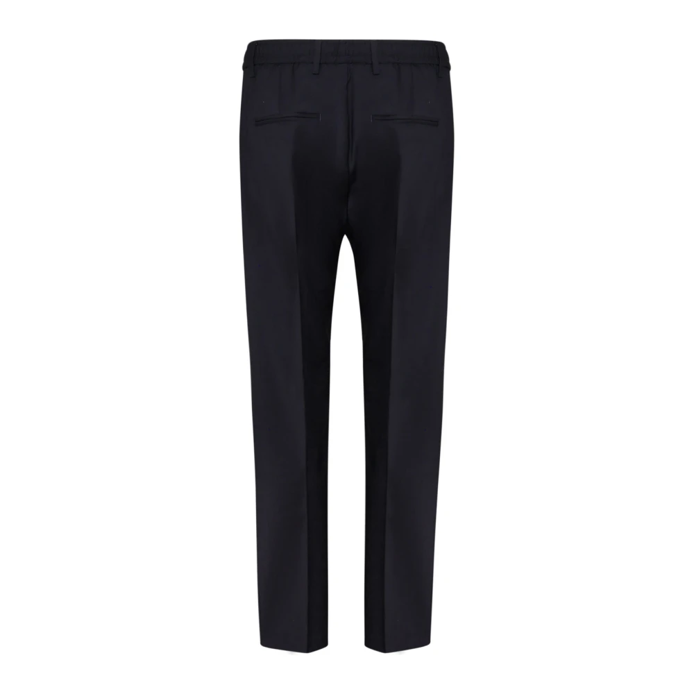 Liu Jo Blauwe Wollen Broek Ritssluiting Blue Heren