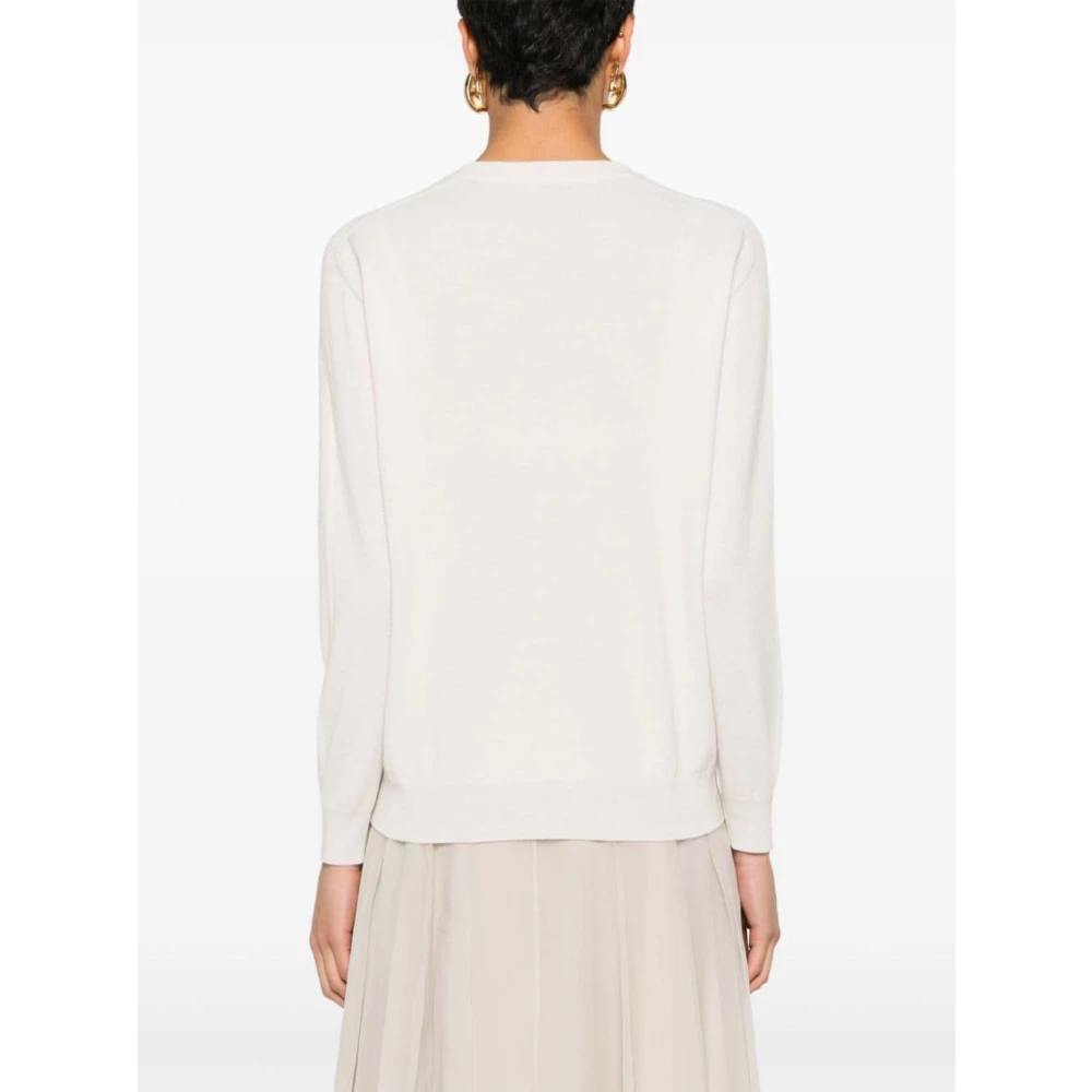 BRUNELLO CUCINELLI Witte Sweaters voor Mannen en Vrouwen White Dames