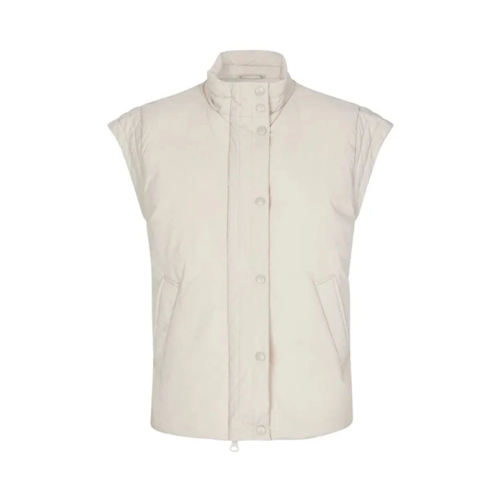 MbyM Stijlvolle Puffer Vest voor herfstoutfits Beige Dames